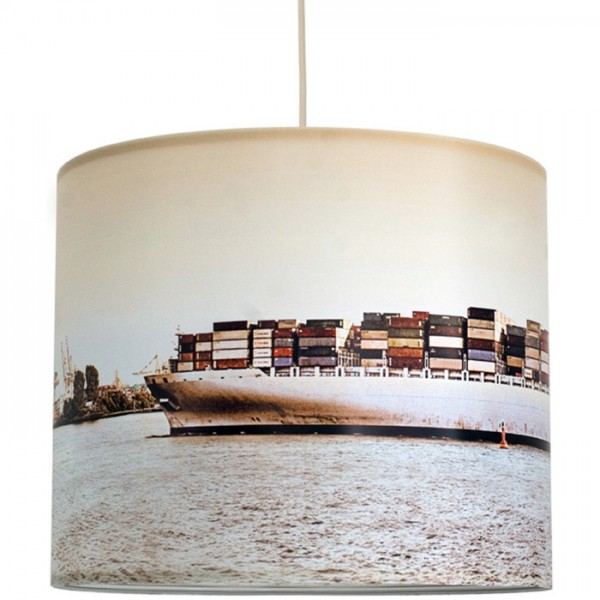 anna wand Deckenlampe, Hängelampe „Hamburg Containerschiff” - Beige