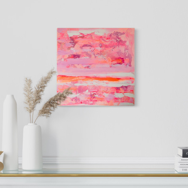Pink Milkyway – Acryl auf Leinwand 40 x 40 cm UNIKAT
